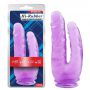 Podwójne dildo Hi Rubber fioletowe PVC 25 cm - 2